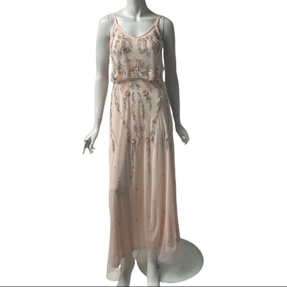 Altar’d State Pale Pink Duchess Dress - Picture 3 of 9